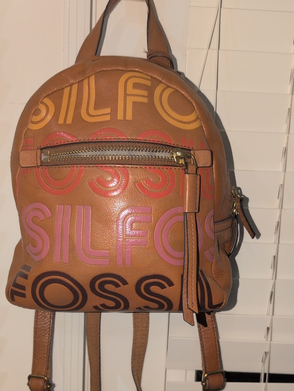 Fossil Megan Mini Backpack with Multicolor Logo